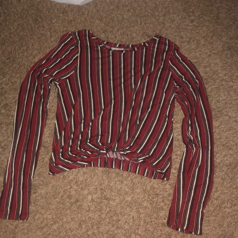 Long sleep striped shirt